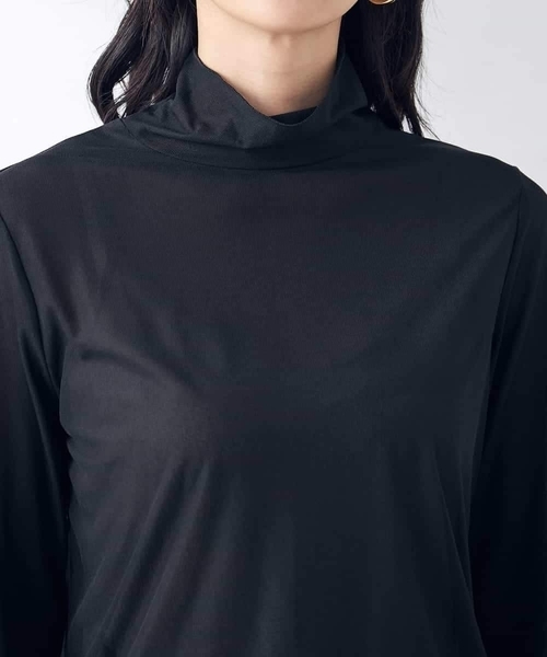 a.v.v(アーヴェヴェ)の「シアーハイネックカットソー(Tシャツ/カットソー・レディース・モカ/ブラック/アイボリー・38/36/40)」の10枚目の写真