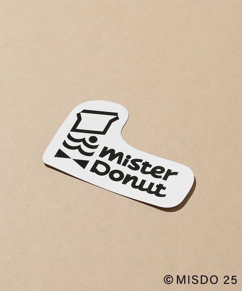 LEPSIM（レプシィム）の「【Mister Donut×LEPSIM】ロゴステッカー　286038（ステッカー/テープ・レディース・ブラック/ピンク/オフホワイト・ONE SIZE）」の2枚目の写真