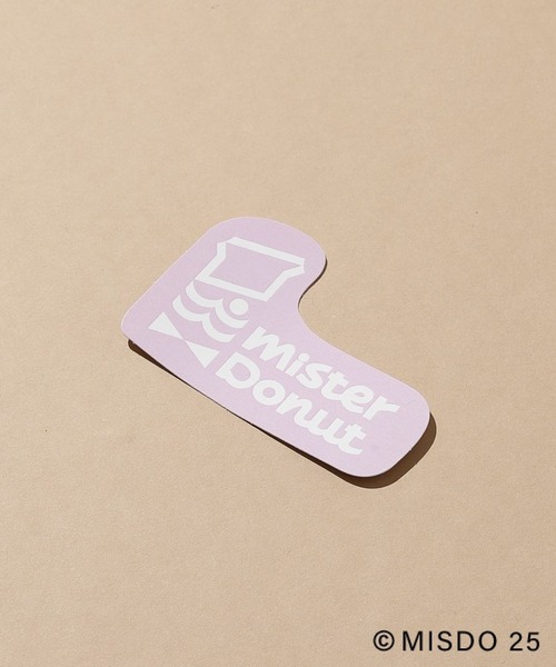 LEPSIM（レプシィム）の「【Mister Donut×LEPSIM】ロゴステッカー　286038（ステッカー/テープ・レディース・ブラック/ピンク/オフホワイト・ONE SIZE）」の3枚目の写真