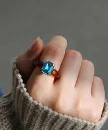 colleca la | カラフルスクエアビジューリング(リング)