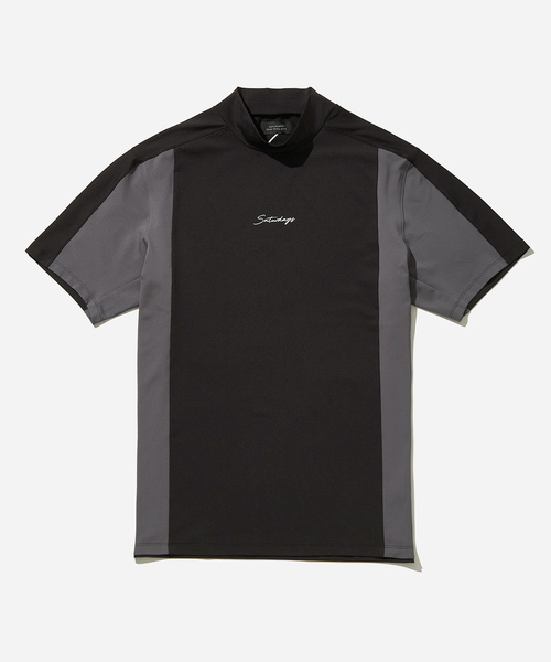 新品Saturdays Golf Saturdays NYC半袖モックシャツXL 新品Saturdays Golf Saturdays NYC 半袖モックシャツL