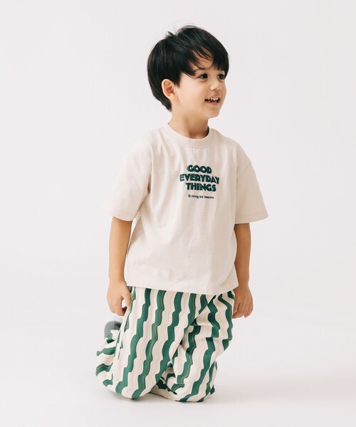 B:MING by BEAMS（ビーミングバイビームス）の「ポップ プリント Tシャツ 2025SS（100～140cm）（Tシャツ/カットソー・キッズ・ナチュラル/ブルー・100/120/110/130/140）」の4枚目の写真