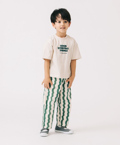 B:MING by BEAMS（ビーミングバイビームス）の「ポップ プリント Tシャツ 2025SS（100～140cm）（Tシャツ/カットソー・キッズ・ナチュラル/ブルー・100/120/110/130/140）」の5枚目の写真
