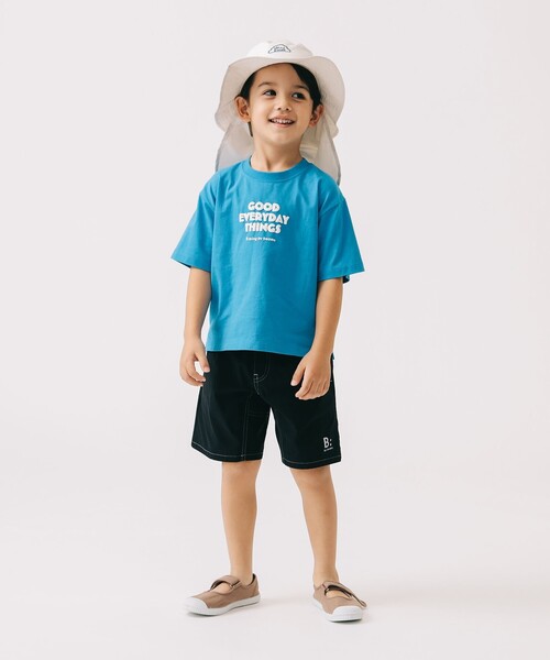 B:MING by BEAMS（ビーミングバイビームス）の「ポップ プリント Tシャツ 2025SS（100～140cm）（Tシャツ/カットソー・キッズ・ナチュラル/ブルー・100/120/110/130/140）」の7枚目の写真