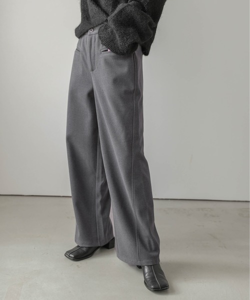 AMELY（エミリー）の「ウールライクワイドパンツ（その他パンツ・レディース・ブラック/グレー/カーキ/オートミール・M/L）」の14枚目の写真