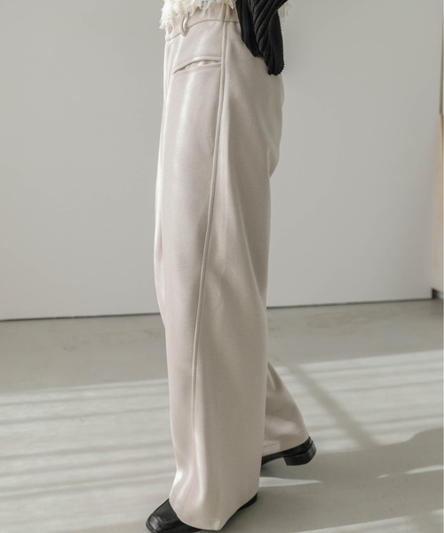 AMELY（エミリー）の「ウールライクワイドパンツ（その他パンツ・レディース・ブラック/グレー/カーキ/オートミール・M/L）」の18枚目の写真