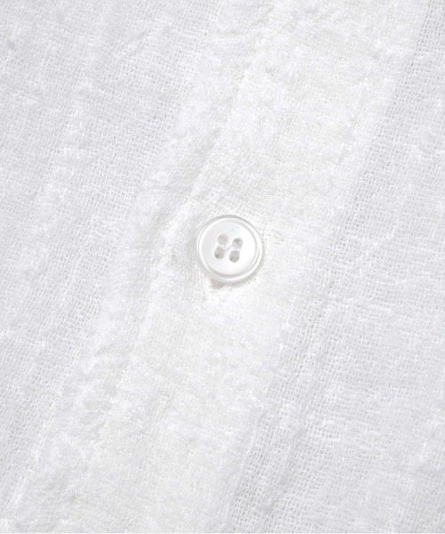 Noen（ノエン）の「リネンライクガーゼシャツ（シャツ/ブラウス・メンズ・ホワイト/ブラック・LARGE/MEDIUM）」の8枚目の写真