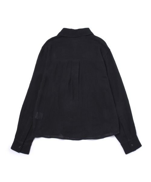 Noen（ノエン）の「リネンライクガーゼシャツ（シャツ/ブラウス・メンズ・ホワイト/ブラック・LARGE/MEDIUM）」の18枚目の写真