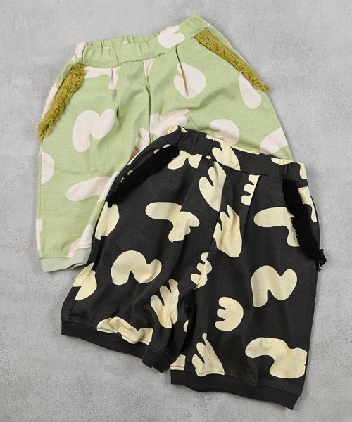 MARKEY'S(マーキーズ)の「フリンジポイントハーフパンツ【セットアップ可能】(その他パンツ・キッズ・ブラック/ベージュ・90/100/110/120/130/140/150)」の9枚目の写真