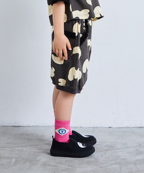 MARKEY'S(マーキーズ)の「フリンジポイントハーフパンツ【セットアップ可能】(その他パンツ・キッズ・ブラック/ベージュ・90/100/110/120/130/140/150)」の4枚目の写真