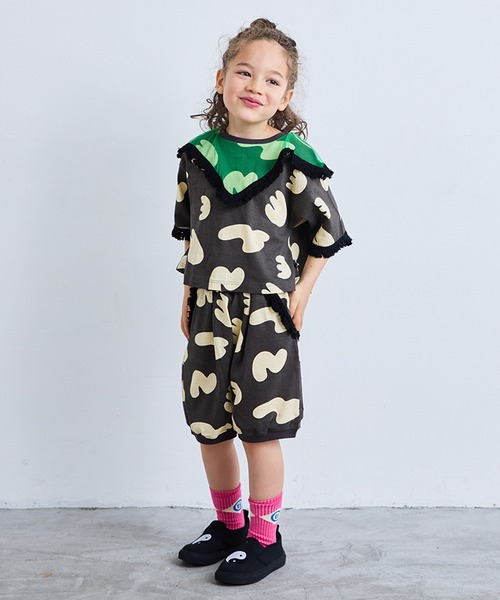 MARKEY'S(マーキーズ)の「フリンジポイントハーフパンツ【セットアップ可能】(その他パンツ・キッズ・ブラック/ベージュ・90/100/110/120/130/140/150)」の6枚目の写真