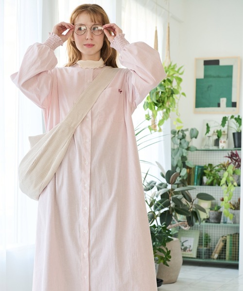 Crisp(クリスプ)の「コーデュロイショルダーバッグ(ショルダーバッグ・レディース・グリーン/アイボリー/ピンク/チャコールグレー・FREE)」の7枚目の写真