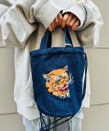 HOUSTON / EMB DENIM EFFECT BAG / 6880 / 6881