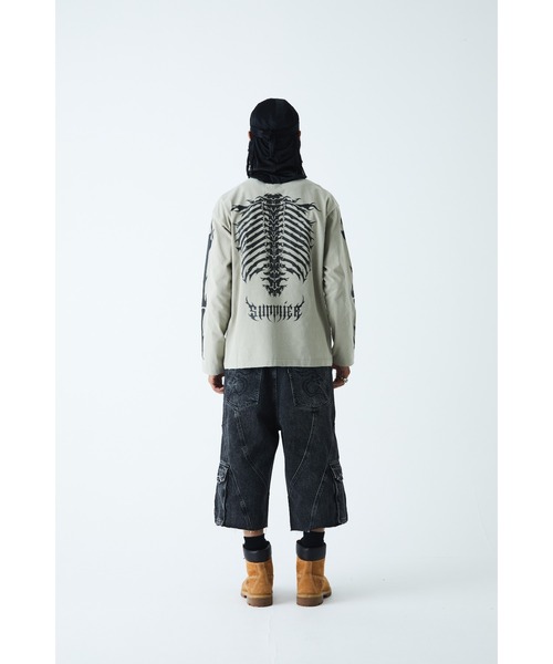 トップス SUPPLIER Fire Bones Long Sleeve Tee Fire Bones Long Sleeve Tee｜SUPPLIER｜ティーシャツ