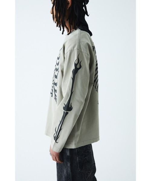 セール】ティーシャツ｜Fire Bones Long Sleeve Tee｜SUPPLIER