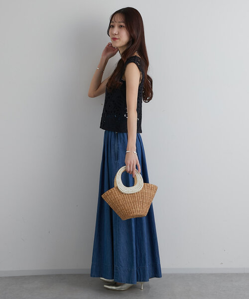 La boutique BonBon(ラブティックボンボン)の「レースベストニット(ベスト・レディース・オフホワイト/ブラック・FREE)」の21枚目の写真