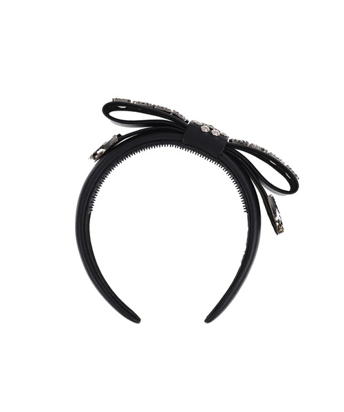 TOGA(トーガ)の「METAL RIBBON HEADBAND(ヘアバンド・レディース・ブラック・ONE SIZE)」の2枚目の写真