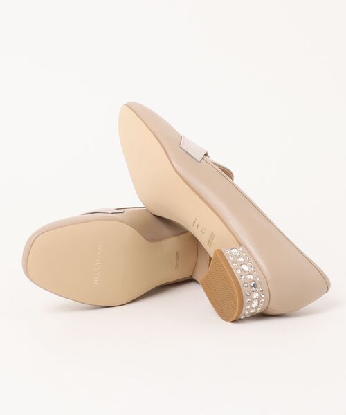 【ジルスチュアート】JILL STUART ベージュローファー ビジュー付き セール 60%OFF】《sweet掲載商品》ポインテッドローファー