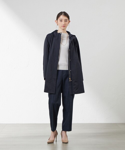amaca(アマカ)の「【花粉防止・撥水】【Anniversary Piece】ポランガードスタンドカラーコート(トレンチコート・レディース・ダークネイビー/グリーン系その他/イエロー/ベージュ・38/40)」の19枚目の写真