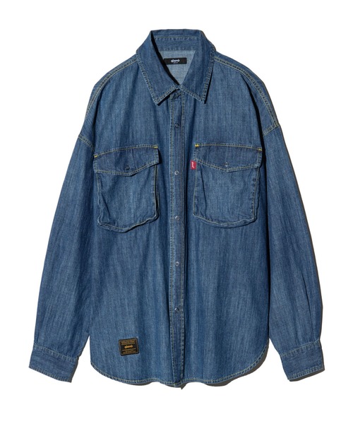 glamb(グラム)の「All Time Denim Shirt / オールタイムデニムシャツ(シャツ/ブラウス・メンズ・インディゴブルー/ブラック・S/M/L)」の22枚目の写真