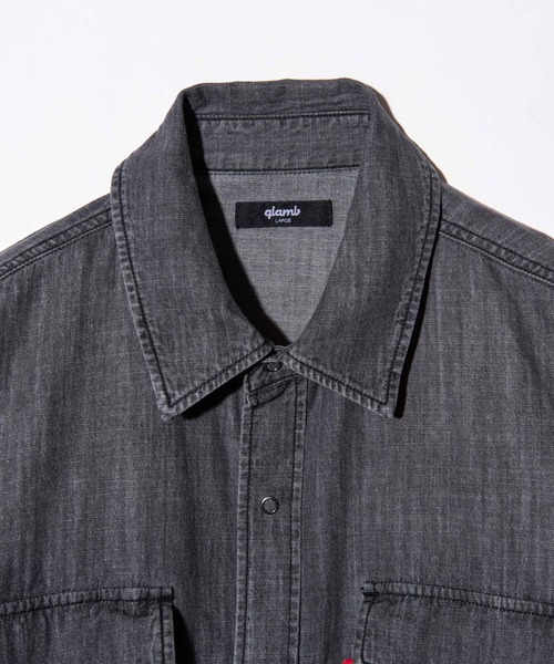 glamb(グラム)の「All Time Denim Shirt / オールタイムデニムシャツ(シャツ/ブラウス・メンズ・インディゴブルー/ブラック・S/M/L)」の16枚目の写真