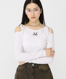MUCENT | MUCENT／リボンオフショルダーロングスリーブ(Tシャツ/カットソー)