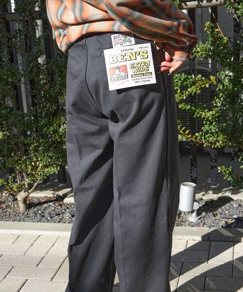 BEN DAVIS(ベンデイビス)の「【BEN DAVIS(ベンデイビス)】EXTRA WIDE PANTS / エクストラ ワイドパンツ センタープレス カツラギ(その他パンツ・メンズ・チャコール/ベージュ/ネイビー/ブラウン/ブラック/アイボリー・SMALL/MEDIUM/LARGE/X-LARGE)」の12枚目の写真