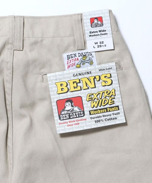 BEN DAVIS（ベンデイビス）の「【BEN DAVIS（ベンデイビス）】EXTRA WIDE PANTS / エクストラ ワイドパンツ センタープレス カツラギ（その他パンツ・メンズ・チャコール/ベージュ/ネイビー/ブラウン/ブラック/アイボリー・SMALL/MEDIUM/LARGE/X-LARGE）」の15枚目の写真