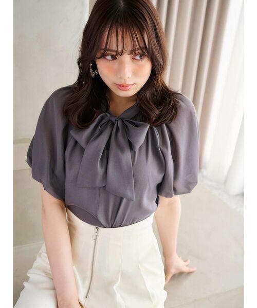 MERCURYDUO（マーキュリーデュオ）の「ハイウエストコルセットパンツ（その他パンツ・レディース・ブルー/オフホワイト/ブラック・MEDIUM/SMALL）」の11枚目の写真