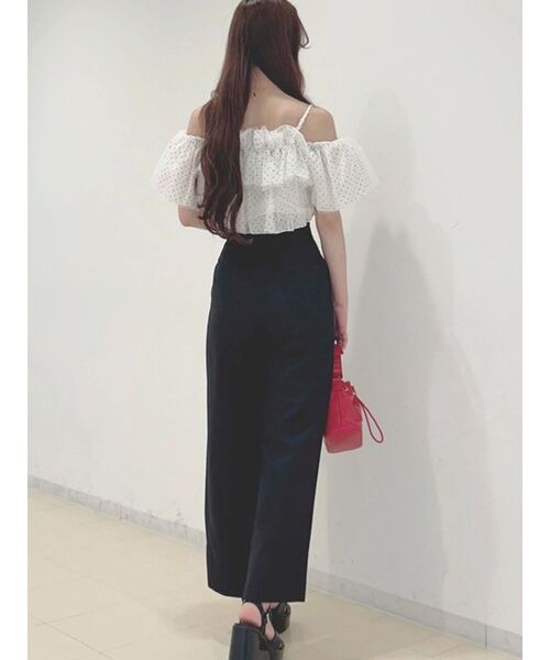 MERCURYDUO（マーキュリーデュオ）の「ハイウエストコルセットパンツ（その他パンツ・レディース・ブルー/オフホワイト/ブラック・MEDIUM/SMALL）」の15枚目の写真