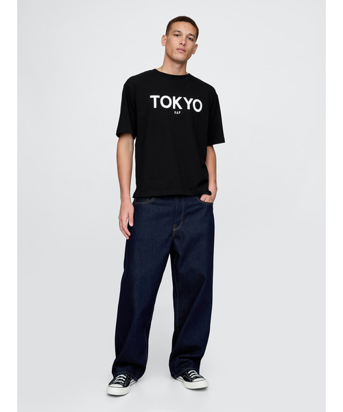   Jeans ロゴ Tシャツ GYDA（ジェイダ）の「【ZOZO限定】paparazzi bunny ロゴTシャツ