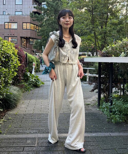 Kastane（カスタネ）の「【新色追加/fiw.】スクエアリボンシュシュ（シュシュ・レディース・アイボリー/グレー/ブルー・FREE）」の9枚目の写真