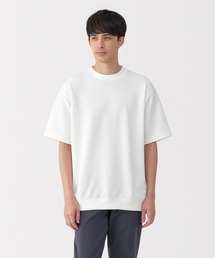 紳士 UVカット乾きやすいワッフルクルーネック半袖Tシャツ