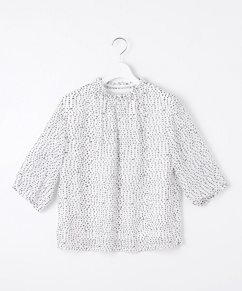 J.PRESS(ジェイプレス)の「【洗える】hand drawn dots ボトルネック カットソー(Tシャツ/カットソー・レディース・ホワイト系5/サックスブルー系5・T13/T15)」の11枚目の写真