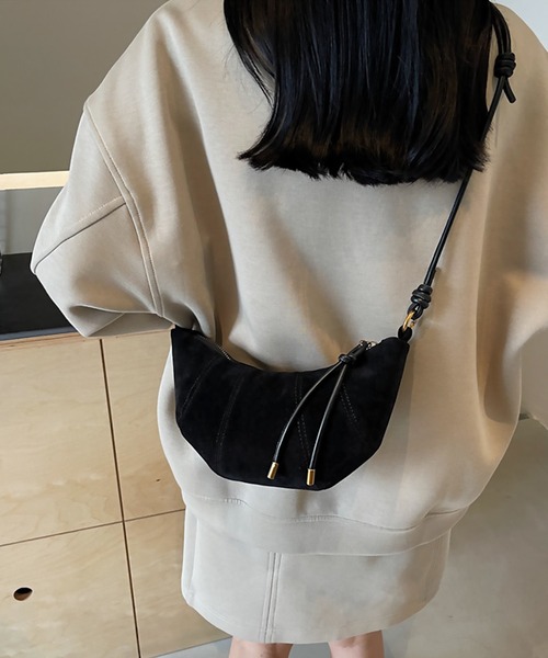 blackdia ocean(ブラックダイヤオーシャン)の「blackdia ocean 三日月型ミニショルダーバッグ(ショルダーバッグ・レディース・ブラウン/ブラック・FREE)」の7枚目の写真