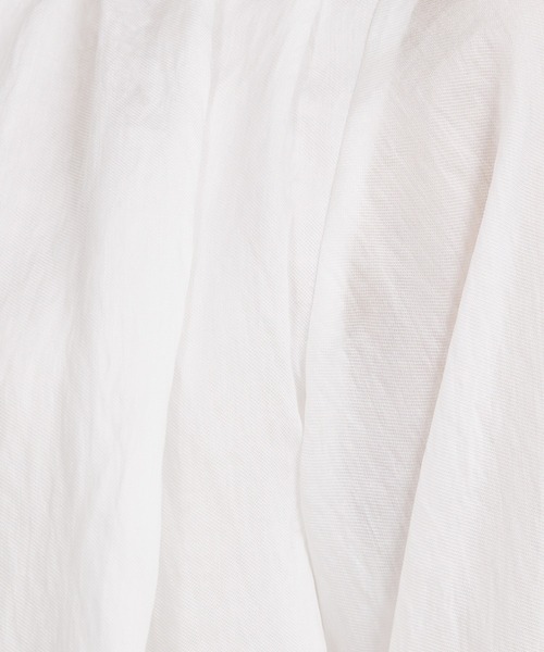 qualite（カリテ）の「ギャザーレイヤードブラウス/オフィスカジュアル（シャツ/ブラウス・レディース・ホワイト/ピンクベージュ・フリー）」の9枚目の写真