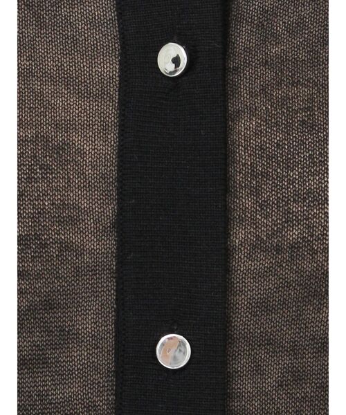 LAGUNAMOON（ラグナムーン）の「シアーニットカーディガン（カーディガン/ボレロ・レディース・ブラック/アイボリー/ブラウン・FREE）」の12枚目の写真