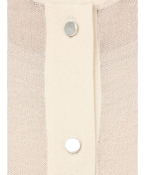 LAGUNAMOON（ラグナムーン）の「シアーニットカーディガン（カーディガン/ボレロ・レディース・ブラック/アイボリー/ブラウン・FREE）」の14枚目の写真