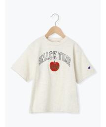 Samansa Mos2 Lagom（サマンサモスモスラーゴム）の「【Champion別注】サガラ刺繍半袖Tシャツ（Tシャツ/カットソー）」