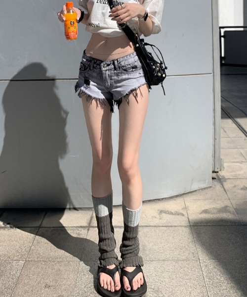 meJane（ミージェーン）の「クラッシュダメージ デニムショートパンツ（デニムパンツ・レディース・スミクロ・S/M/L）」の7枚目の写真