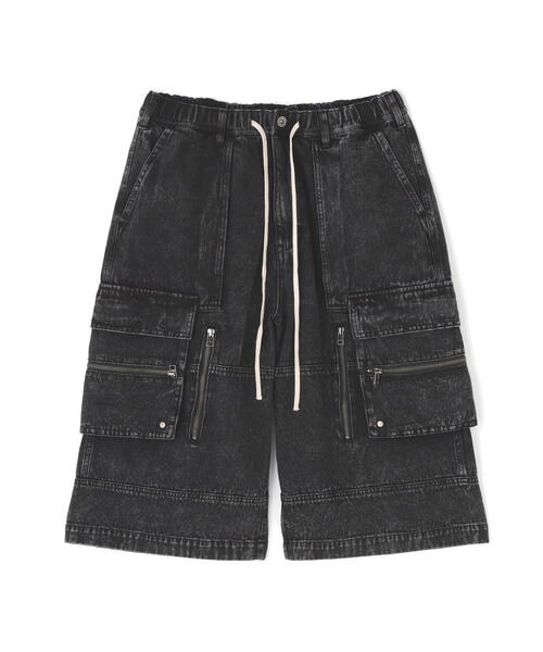 DANKE SCHON(ダンケシェーン)の「DankeSchon/ダンケシェーン/CHEMIBLEACH DENIMCARGO S(デニムパンツ・レディース・ブラック/グレー・L/M)」の3枚目の写真