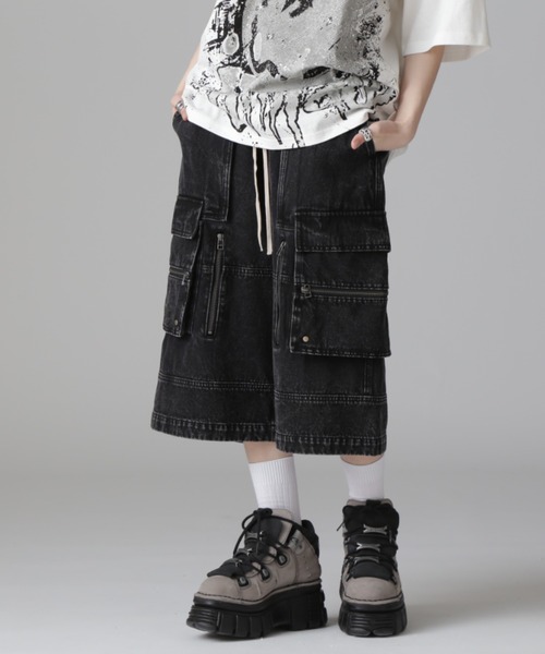 【美品】DankeSchon ダンケシェーン デニムカーゴパンツ DANKE SCHON カーゴパンツ 「WEB＆DEPOT限定」DankeSchon/ダンケ