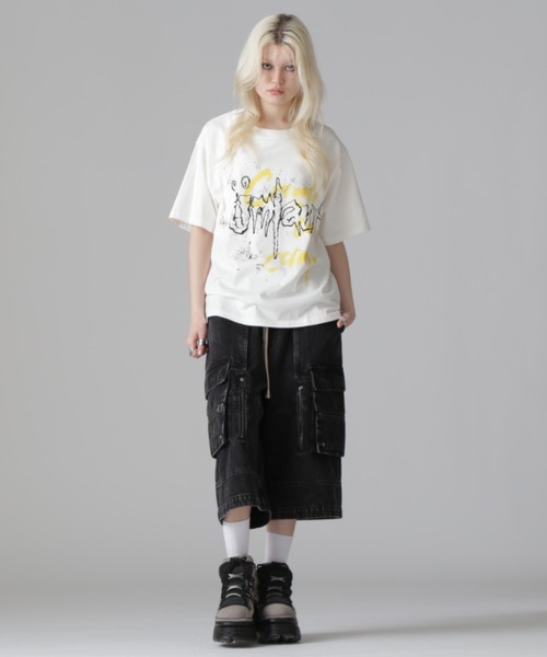 DANKE SCHON(ダンケシェーン)の「DankeSchon/ダンケシェーン/CHEMIBLEACH DENIMCARGO S(デニムパンツ・レディース・ブラック/グレー・L/M)」の14枚目の写真