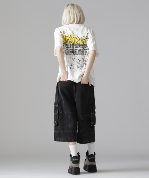 DANKE SCHON(ダンケシェーン)の「DankeSchon/ダンケシェーン/CHEMIBLEACH DENIMCARGO S(デニムパンツ・レディース・ブラック/グレー・L/M)」の19枚目の写真