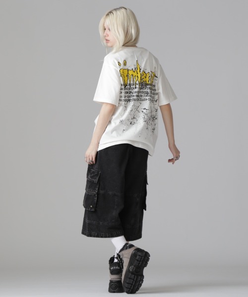 DANKE SCHON(ダンケシェーン)の「DankeSchon/ダンケシェーン/CHEMIBLEACH DENIMCARGO S(デニムパンツ・レディース・ブラック/グレー・L/M)」の21枚目の写真