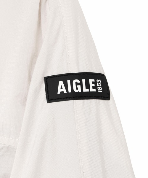 AIGLE（エーグル）の「軽量 撥水 UVカット パッカブルナイロンジャケット（ナイロンジャケット・レディース・パープル/オフホワイト・34/40/38/36）」の21枚目の写真