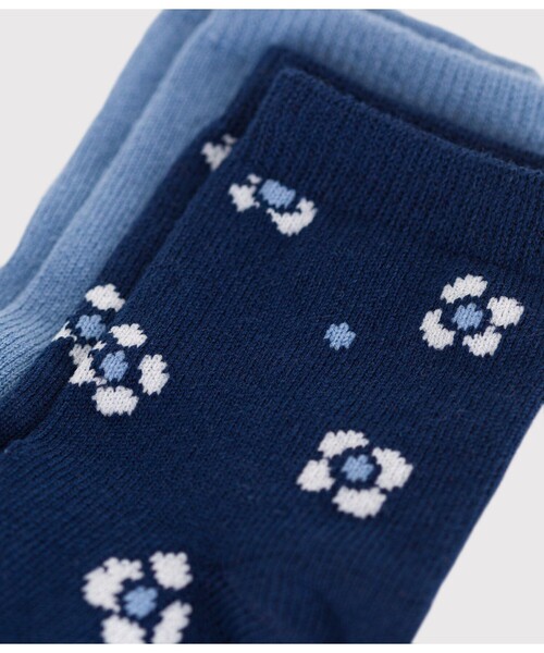 PETIT BATEAU（プチバトー）の「ソックス２牧組（ソックス/靴下・キッズ・その他1・6m-12m/18m-36m）」の2枚目の写真