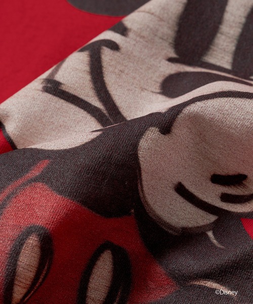 Disney(ディズニー)の「MICKEY MOUSE / T-SHIRT(Tシャツ/カットソー・メンズ・ブラック/ホワイト/レッド・S/M/L/XL)」の6枚目の写真