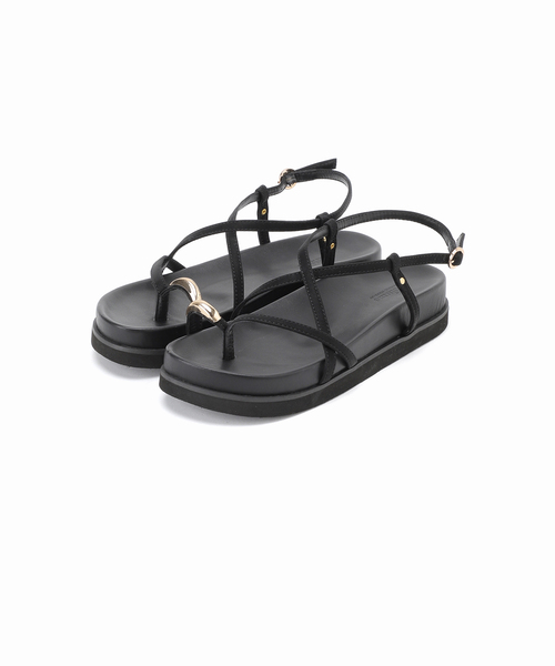 セール】RELUME クロスストラッププラットフォームサンダル（サンダル