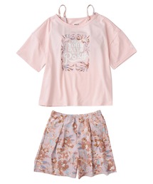 ROXY（ロキシー）の「MINI ARTSY FLORAL/ロキシーキッズラッシュTシャツ付き水着3点セット（水着）」